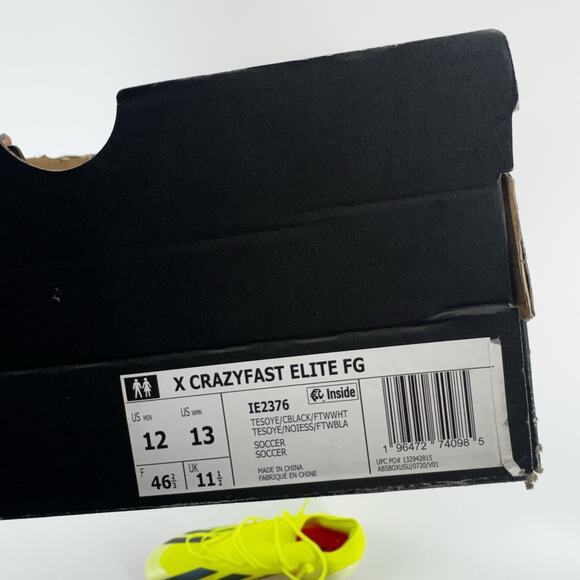 Adidas X Crazyfast Elite FG Soccer Cleats Mens Size 12 Solar Yellow MSRP $260 main image 13